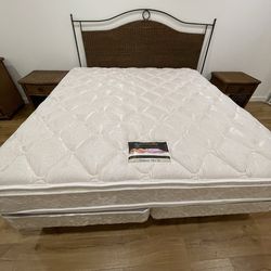 Beautyrest pillowtop king mattress and box spring