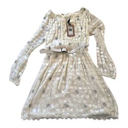 Chelsea Violet Polka Dot Long Sleeve Dress SZ S Damsel in Distress NWT