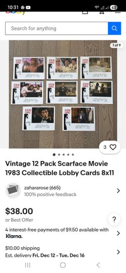 Vintage Scarface Lobby Cards