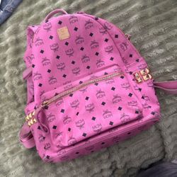 Pink Mcm backpack