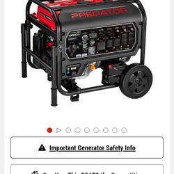 13,000 Watt Predator Generator like new