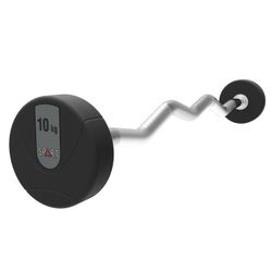 Curl Barbell With Fixed Weights / Fitness Acessories