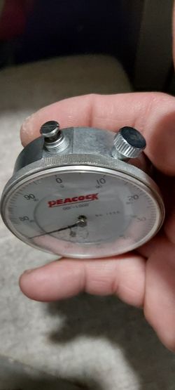 Peacock No. 1330 Plunger Dial Indicator.