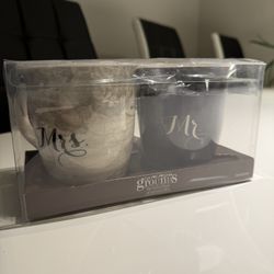 Mr & Mrs Coffee Cups New