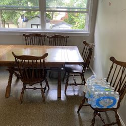 Solid Maple Table And Chairs