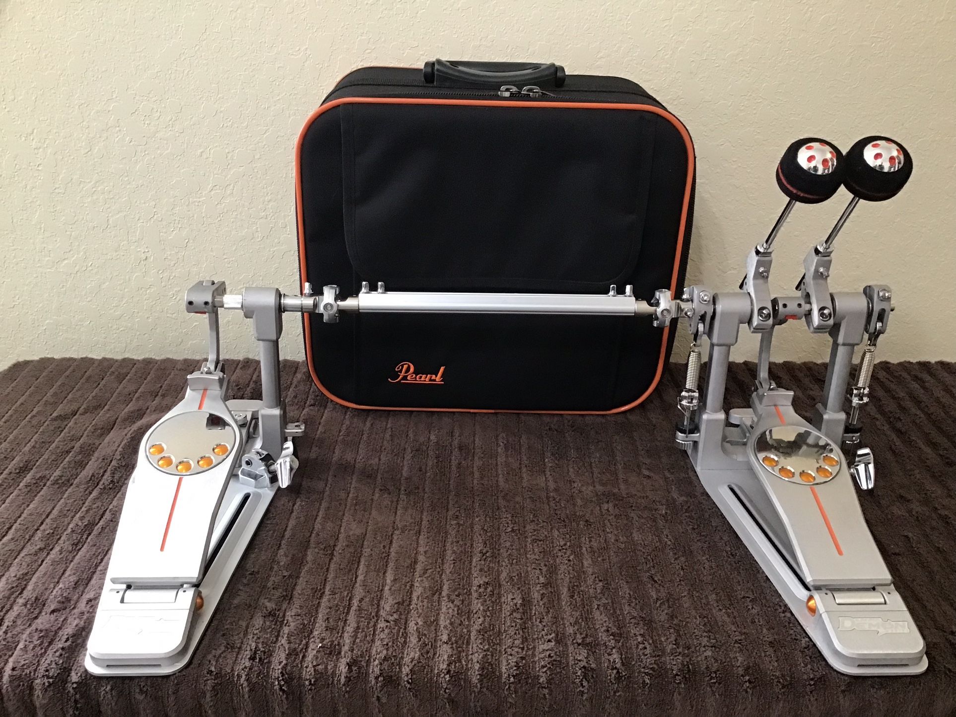 Pearl P3002D Demon Direct Drive Double Bass Drum Pedals w/Case