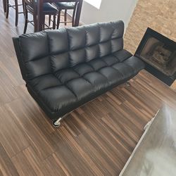 Leather Futon /Bed