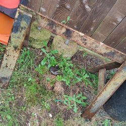 Set Of 2 Steel Made Sawhorses