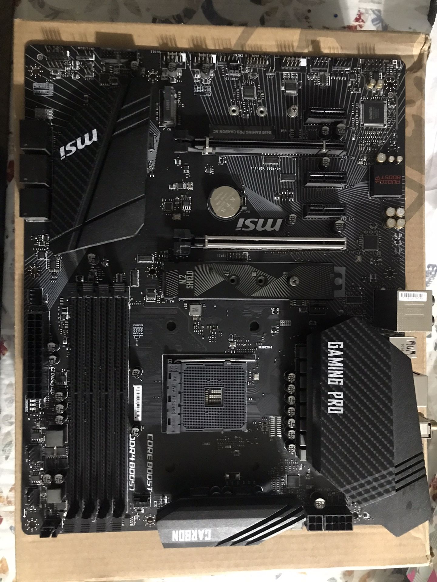 Msi B450 Gaming Motherboard Msi Pro Carbon MSI B450 GAMING PRO