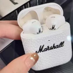 Marshall True Wireless Bluetooth Earbuds, White Edition, Brand New and Unopened