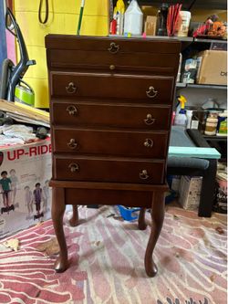 Silverware/Jewelry felt lined cabinet