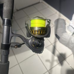 NEW Diawa BG 4000 Spinning Reel 7ft MediumHEAVY Penn Rod