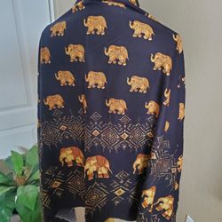 Animal Elephant Design Pasmina Scarf.