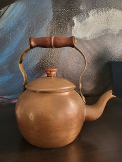 Vintage Copper Tea Kettle