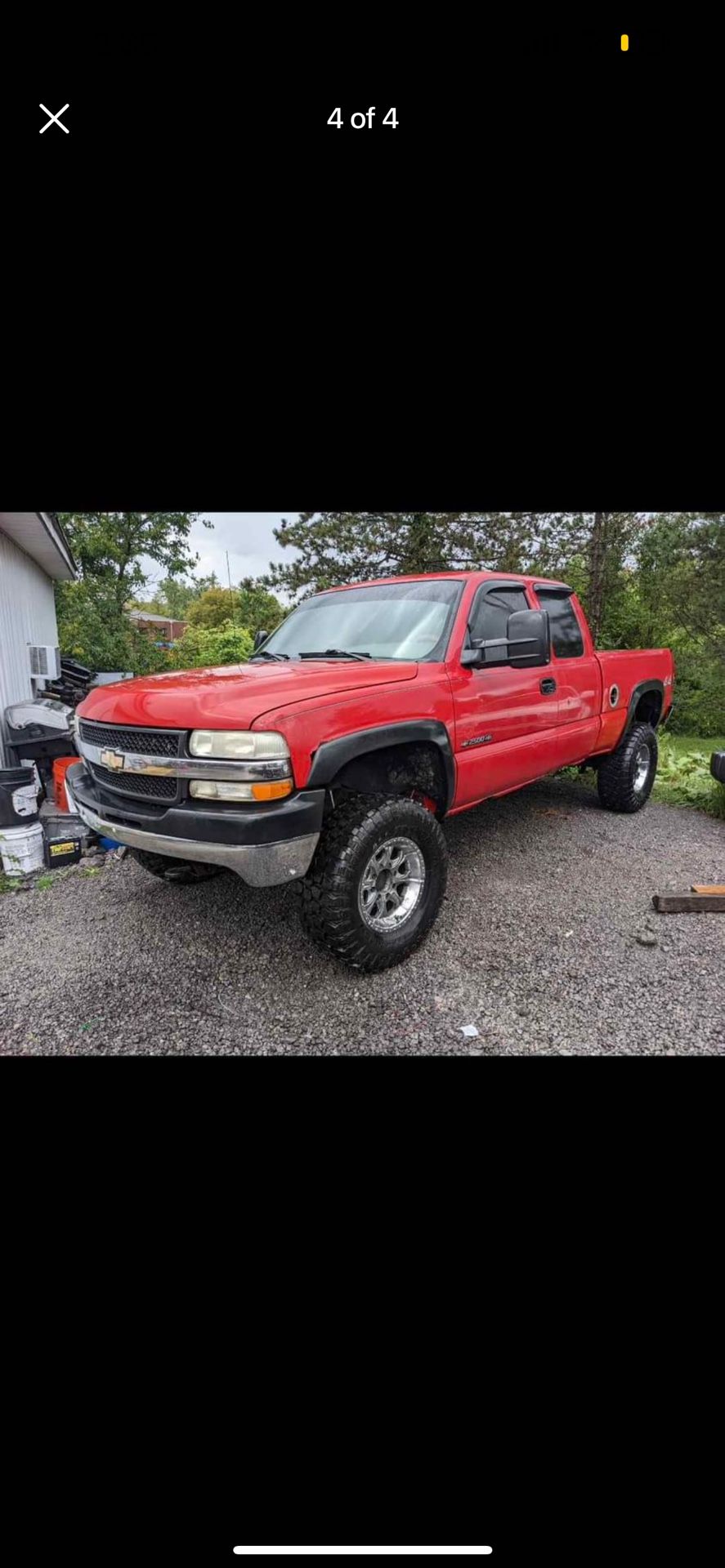 2001 01 Chevy 2500 Has 6”. Life The Air Shocks On The Rear Brand New Mud Tires 
