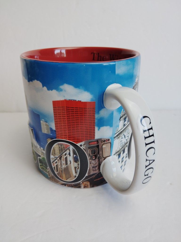 Americaware Chicago The Windy City 18 oz. Multicolor Relief Coffee Mug