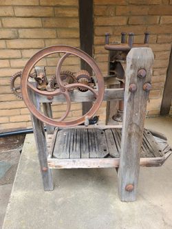 Antique cider press