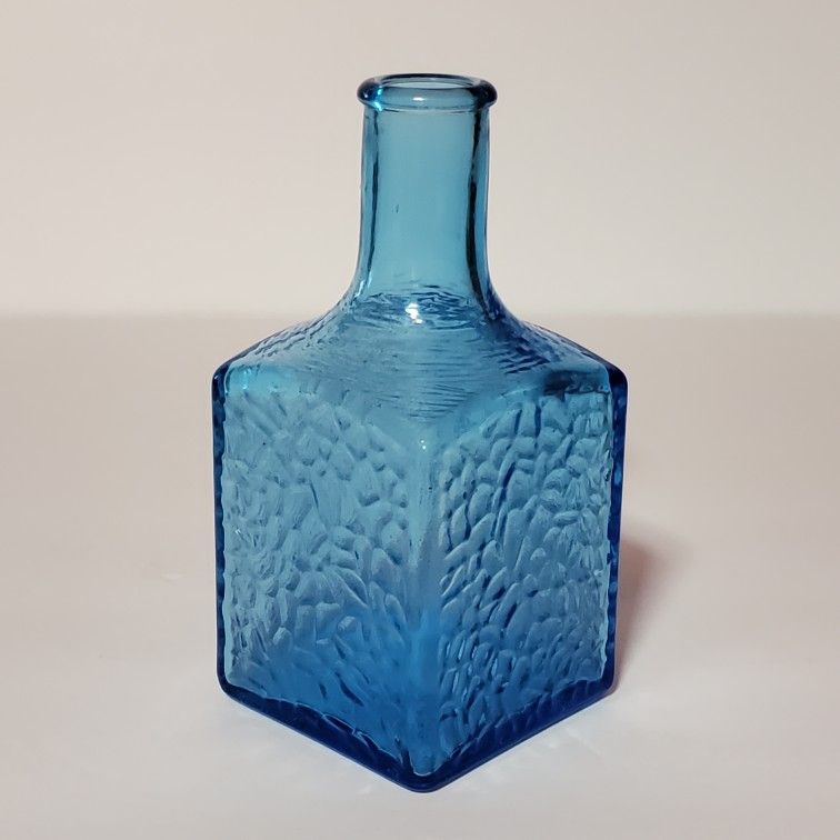 Vintage Blue Glass Bottle