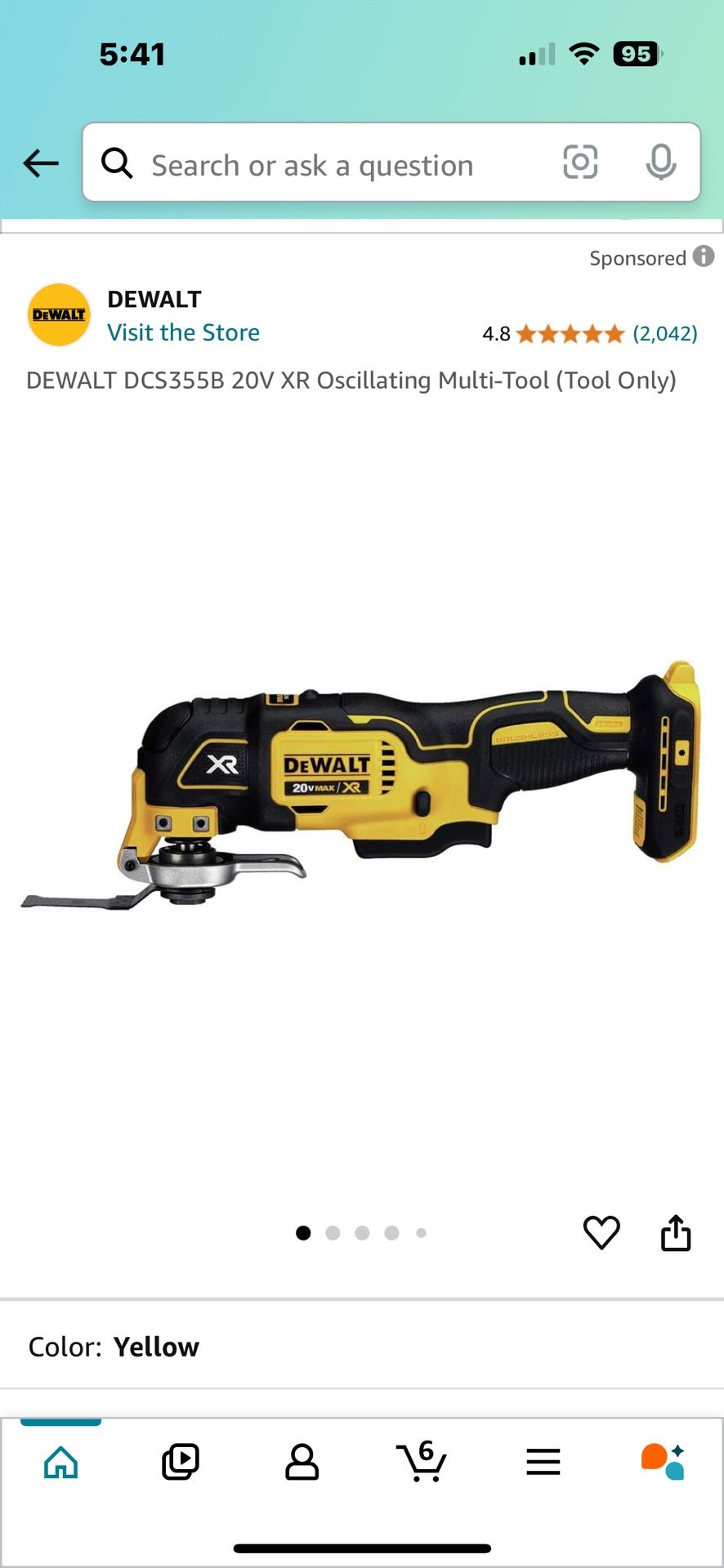 DeWalt Brushless Oscillating Multi-Tool (Model DCS355B)