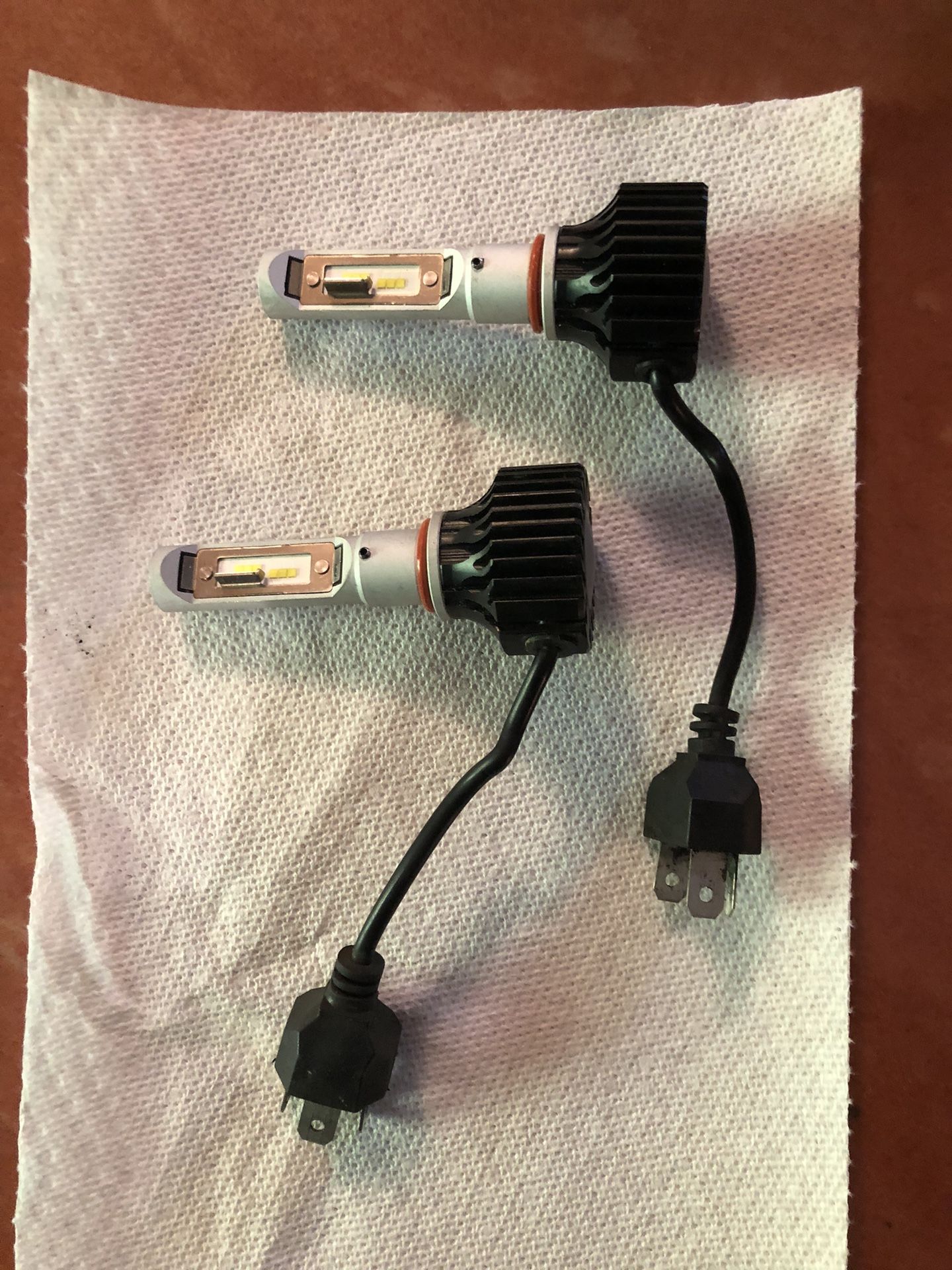 2005-2015 Tacoma LED High/Low beam headlight bulbs with adapter harness.