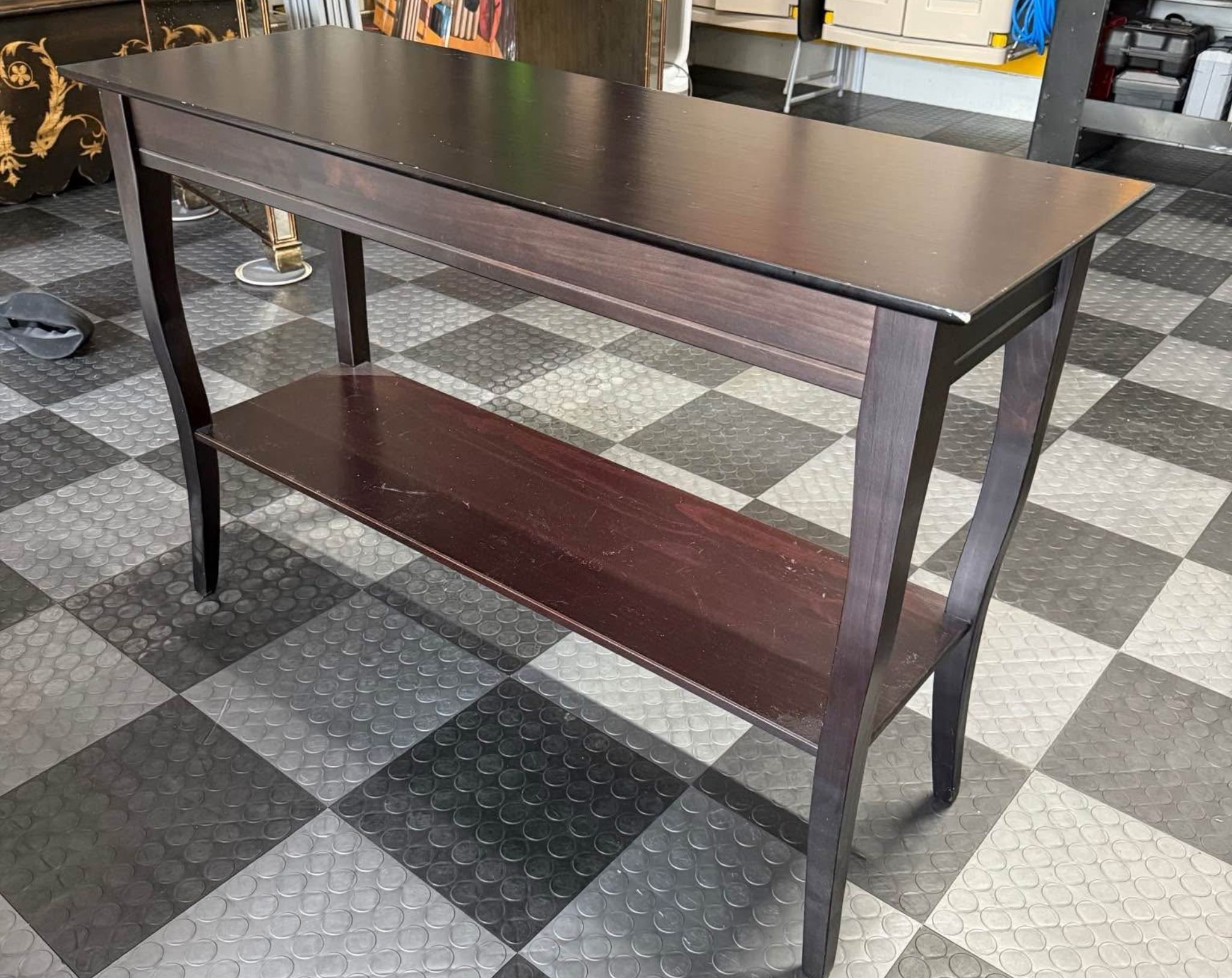 Wood console table 44x29x16