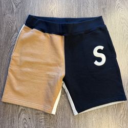 Supreme S logo Block Shorts 