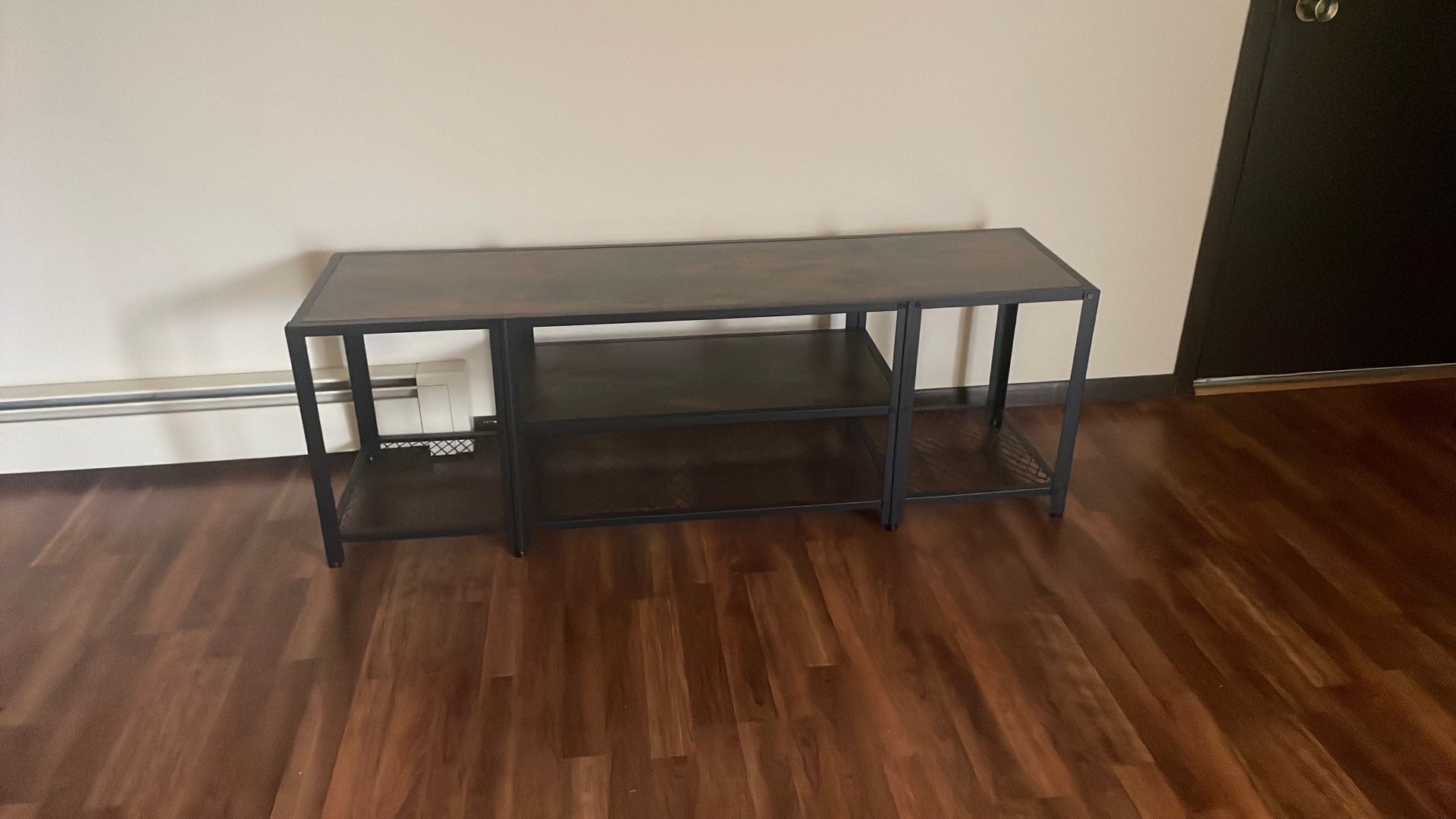 Tv Stand 65”  Wood And Metal Structure 