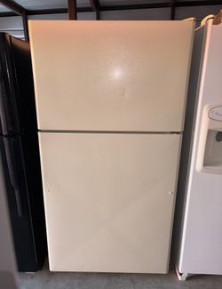 Beige Maytag Refrigerator And Freezer