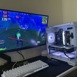 White Gaming Pc Computer Desktop 