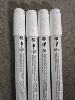 GE LED9BDT8/G2/840 Type B LED retrofit tubes.