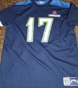 San Diego Chargers #17  rivers NFL Football Jersey size L adult