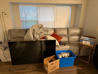 Gray couch long