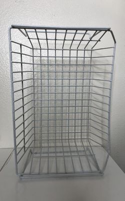 Wire Basket Shelf, White, 18 W X 8 1/2 H X 12 1/2 D Thumbnail