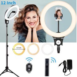 12inch Dimmable Ring Light with Remote Control