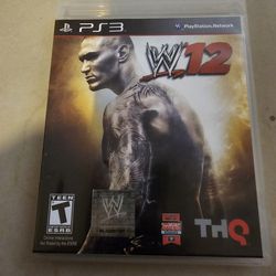 Wwe12 For ps3