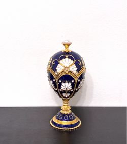 Vintage Style Faberge Egg Trinket Box