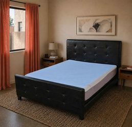 King Bed Set with Frame and Mattress