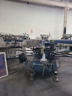 M&R sportsman screen printing machine