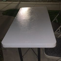 Fold Down Party Table W/ 2 Chairs