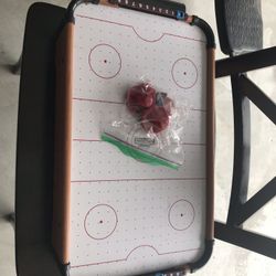 Table top air hockey game & Retro Style Tabletop Speedball game