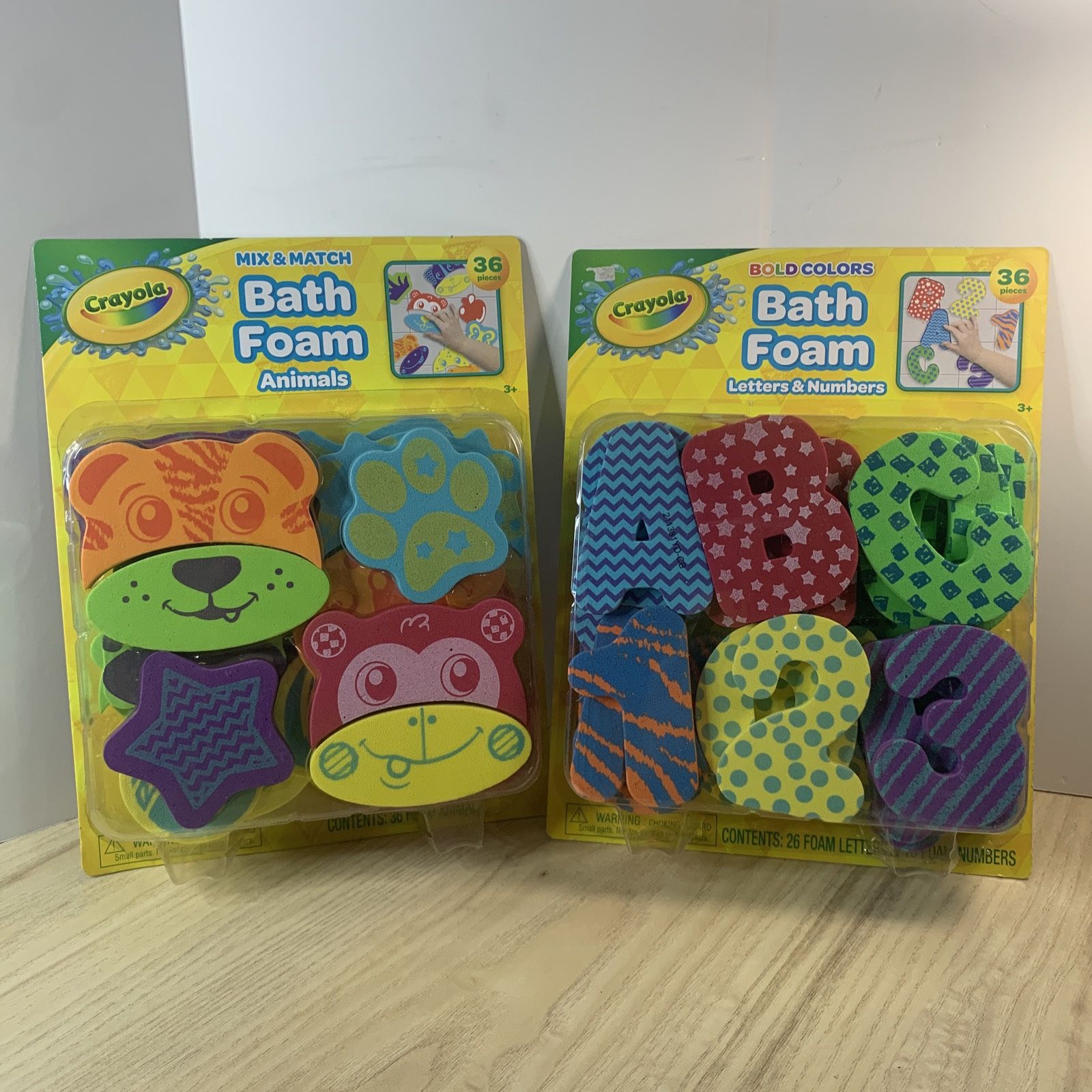 Crayola Bath Foam Letters & Numbers , Animals Bathtub