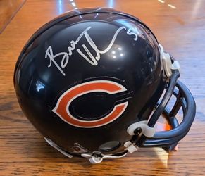BRIAN URLACHER SIGNED MINI HELMET!