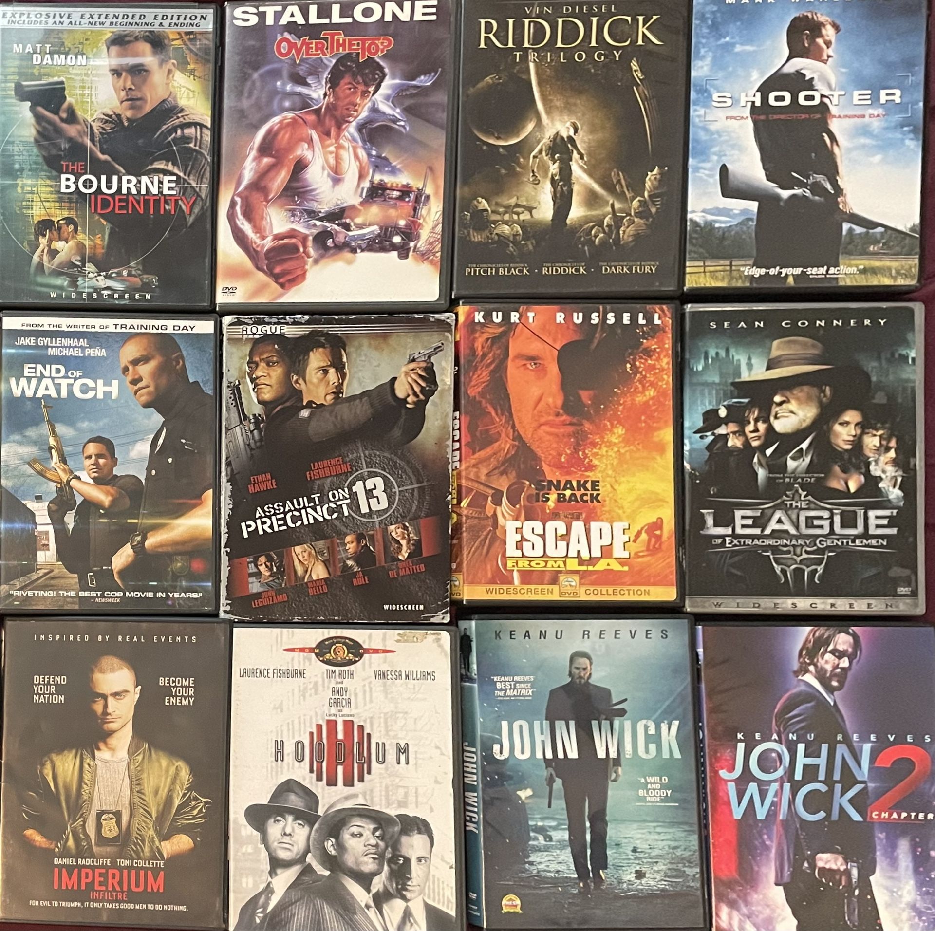 Action Lot 25 DVD Movie Bundle