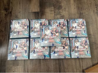 2025 Topps Chrome Football Mega Box