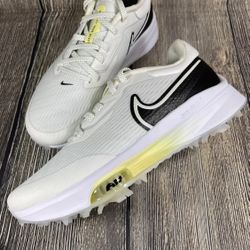 Size 9 Nike Golf Air Zoom Infinity Tour Next% White Grey Mens Shoe Cleats 