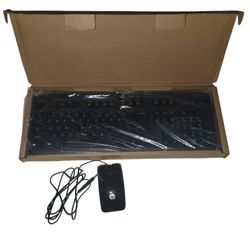 HP Computer Keyboard And Mouse Pad Set