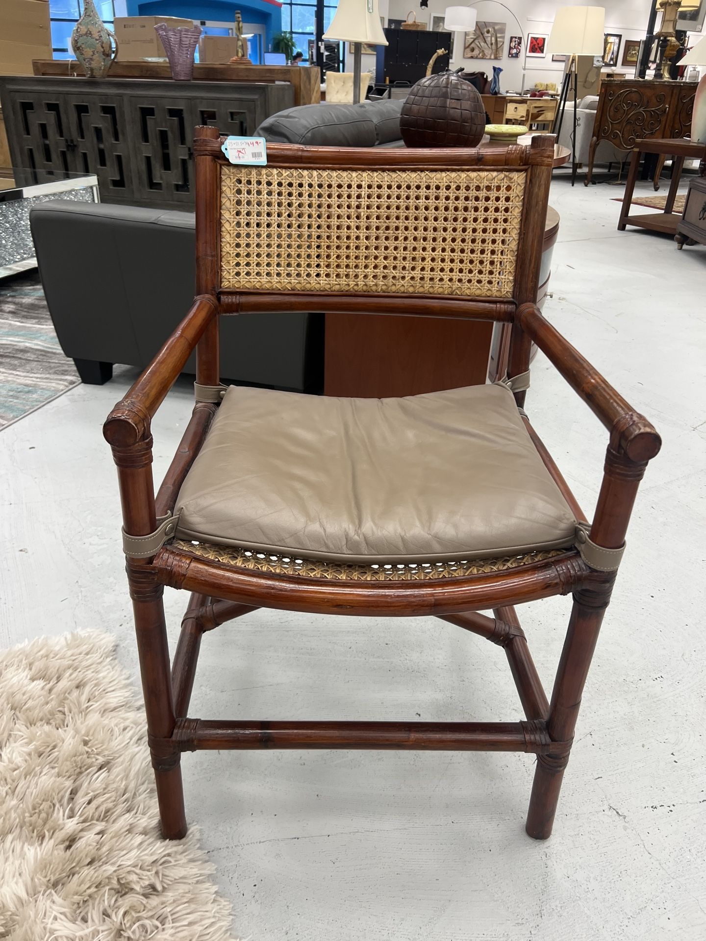 Cane Back Armchair Set