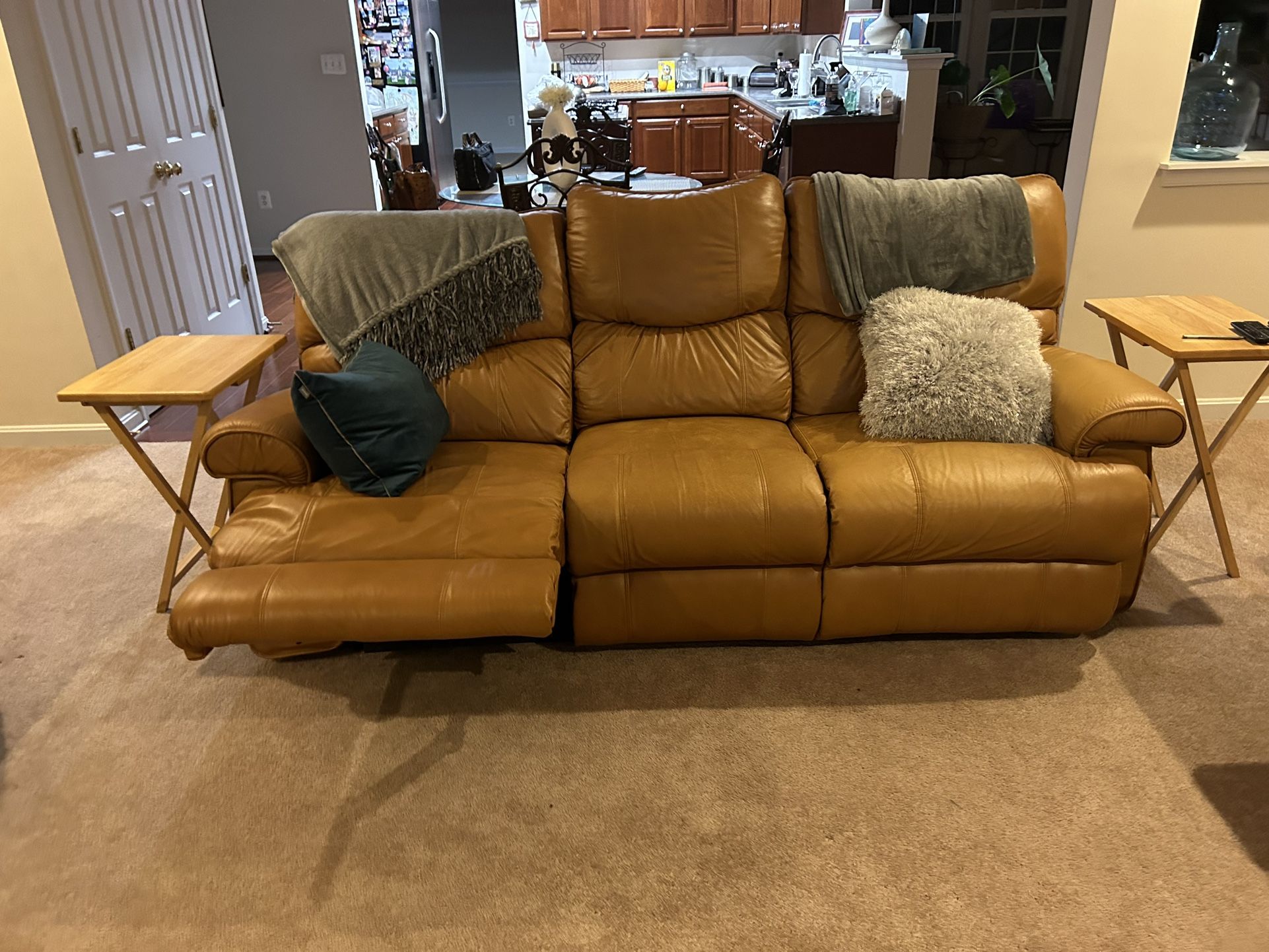 Gently Use Leather Sofa/loveseat