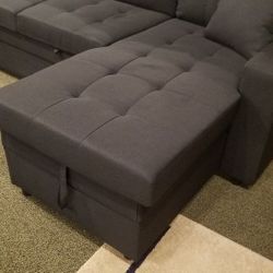 Sectional - Sleeper Sofa - With Storage Brand New In the Box