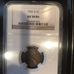 1931-s  NGC certified  AU 58